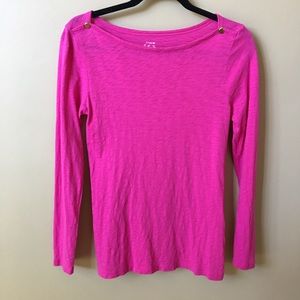 J. Crew Painter Tee Hot Pink Size M